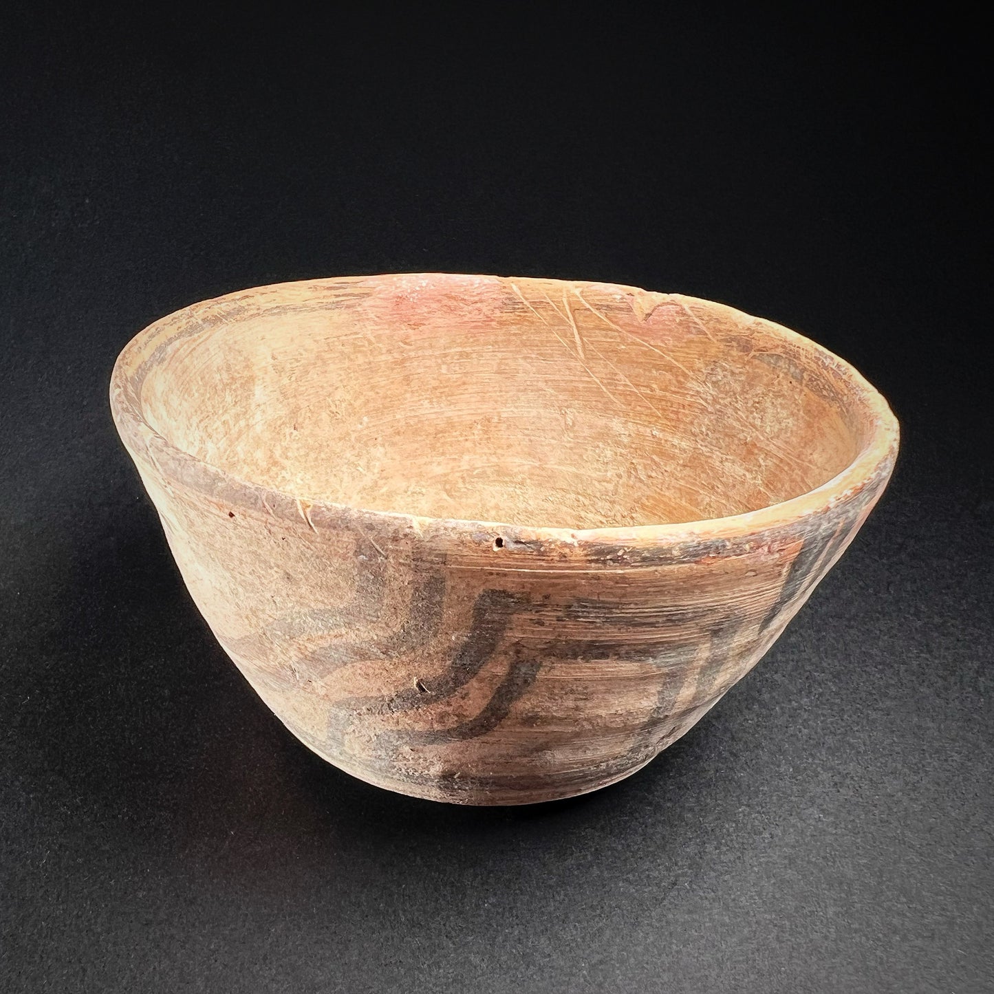 Early Harappan Terracotta Bowl with Geometric Design