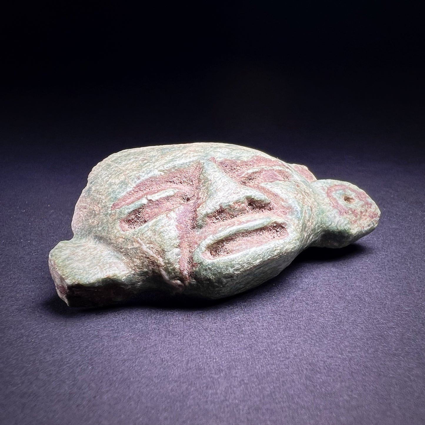 Teotihuacan Green Stone Miniature Mask