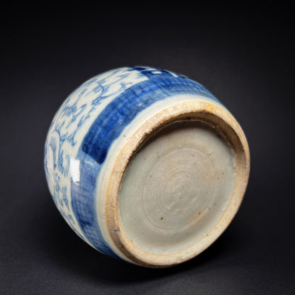 Qing Dynasty Tongzhi Blue White Porcelain Ginger Jar