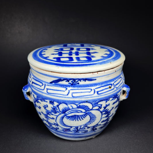 Qing Dynasty Guangxu Straits Porcelain Kamcheng Lidded Jar