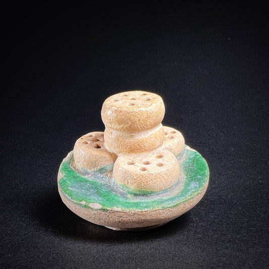 Ming Dynasty Pottery Miniature Food Offering Plate