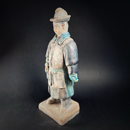 Ming Dynasty Glazed Pottery Processional Figure