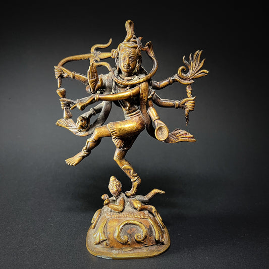 Indian Bronze Figure of Dancing God Shiva Nataraja