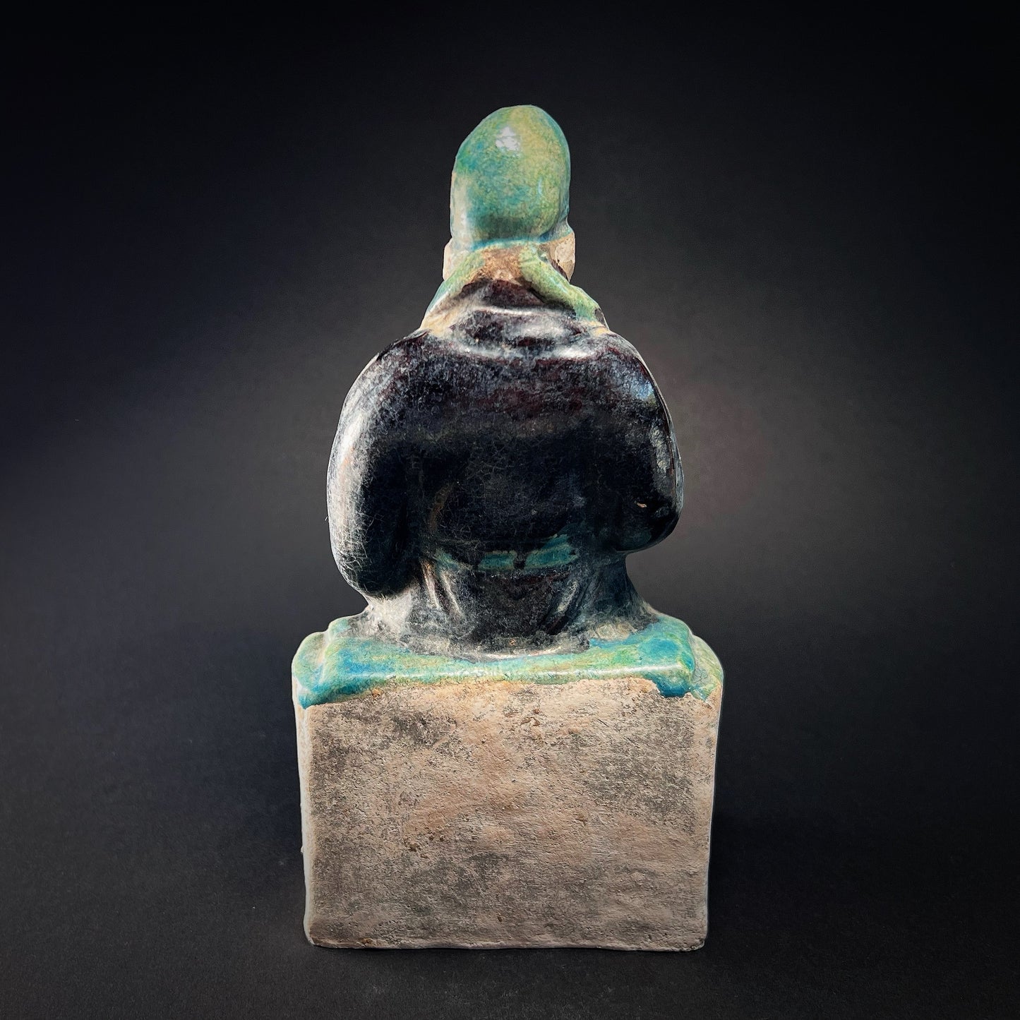 Ming Dynasty Glazed Pottery Tomb Attendant