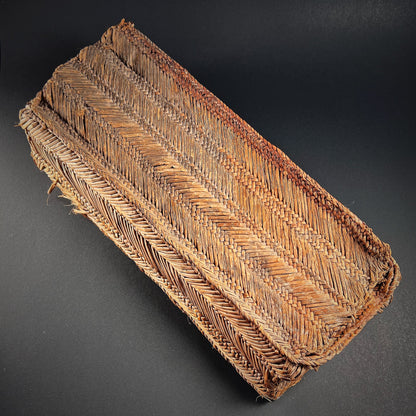 Chancay Weaving Basket with Weaving Implements