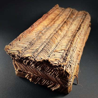 Chancay Weaving Basket with Weaving Implements