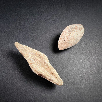 A Pair of Roman Lead Sling Bullets (Glans)