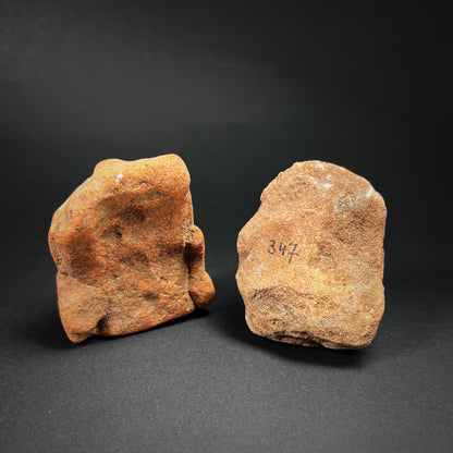 Mayan Pair of Terracotta Figurine Fragments