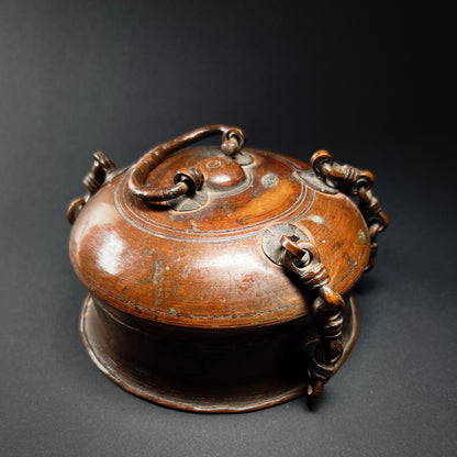 Indian Copper and Bronze Betel Box Pan Dan