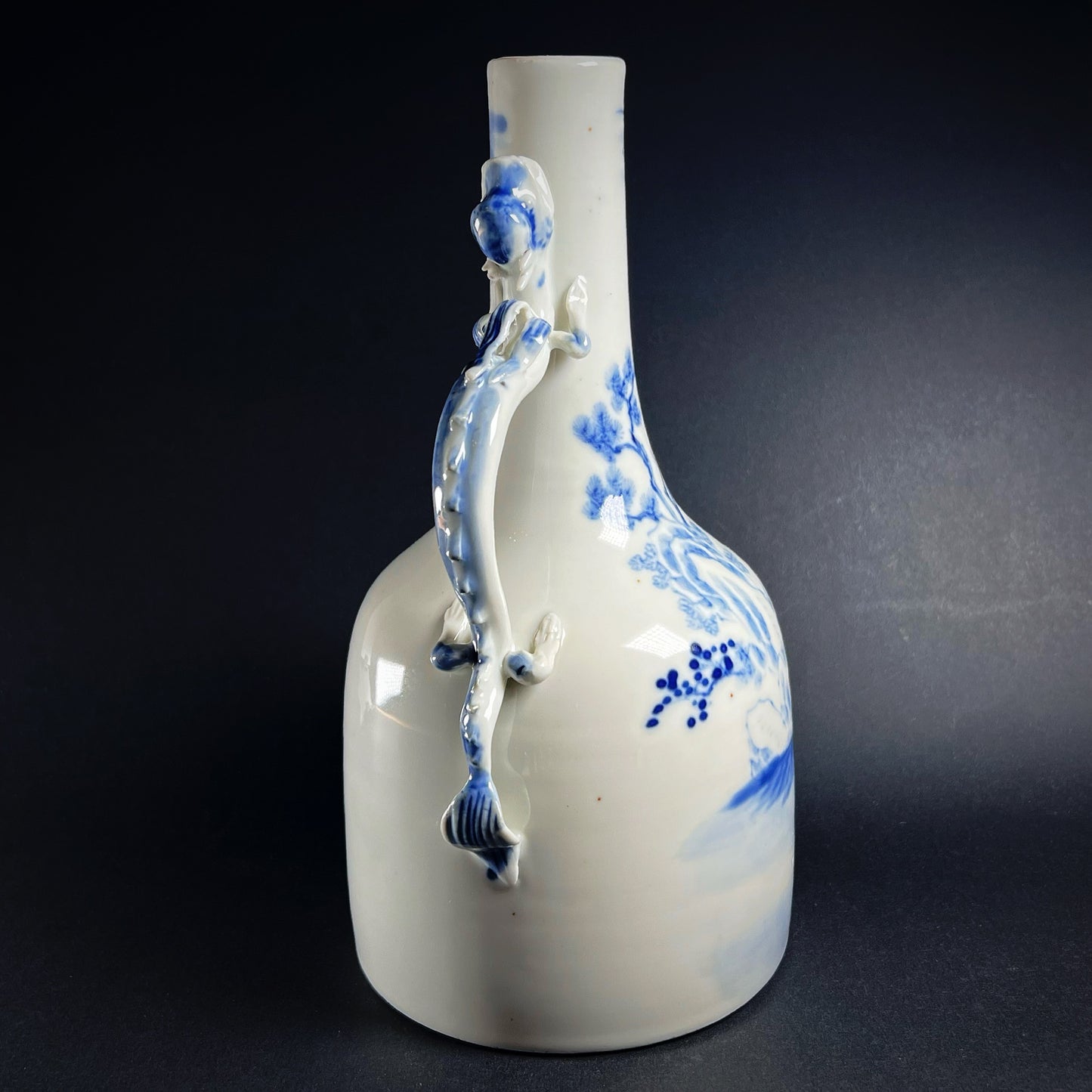 Qing Dynasty Blue & White Porcelain Mallet Vase