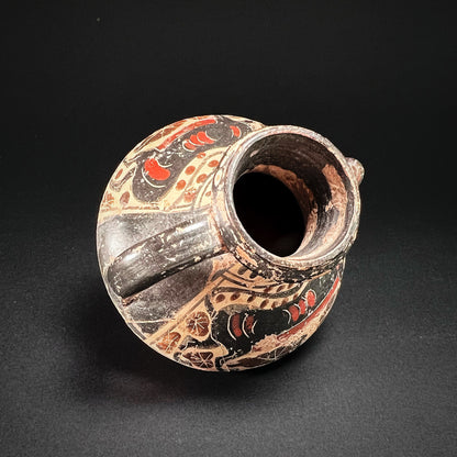 Corinthian Terracotta Aryballos with a Lion Motif