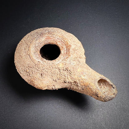 Hellenistic Ptolemaic Period Pottery Oil Lamp