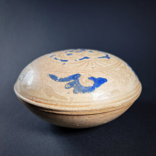 Qing Dynasty Guangxu Circular Porcelain Box and Cover