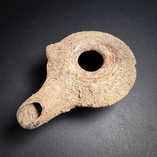 Hellenistic Ptolemaic Period Pottery Oil Lamp