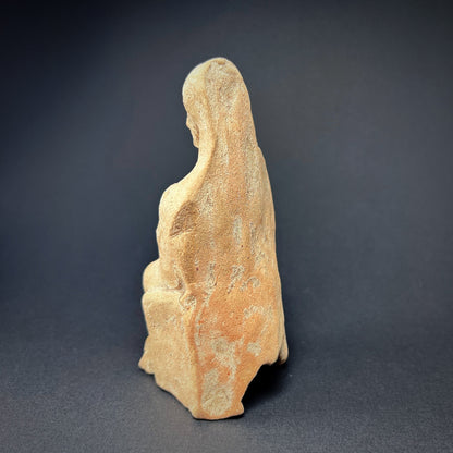 Greek Terracotta Figurine of A Seated Woman 