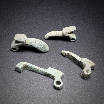 Viking Age or Medieval Bronze Clothing Clasps