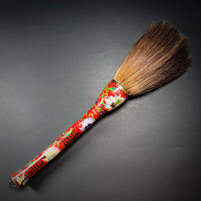 Qing Dynasty Large Red Cloisonné Calligraphy Brush Sumi