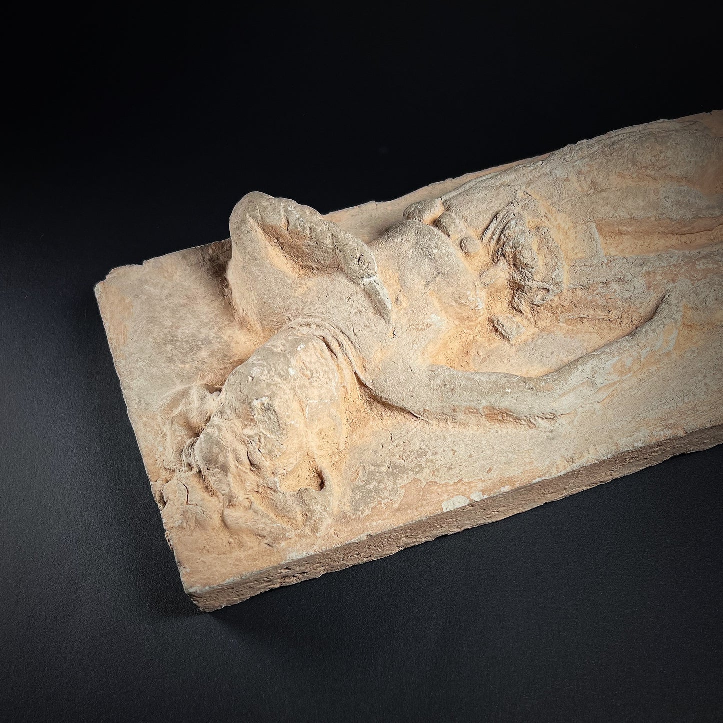 Jin Dynasty Terracotta Brick with Dancer Figure