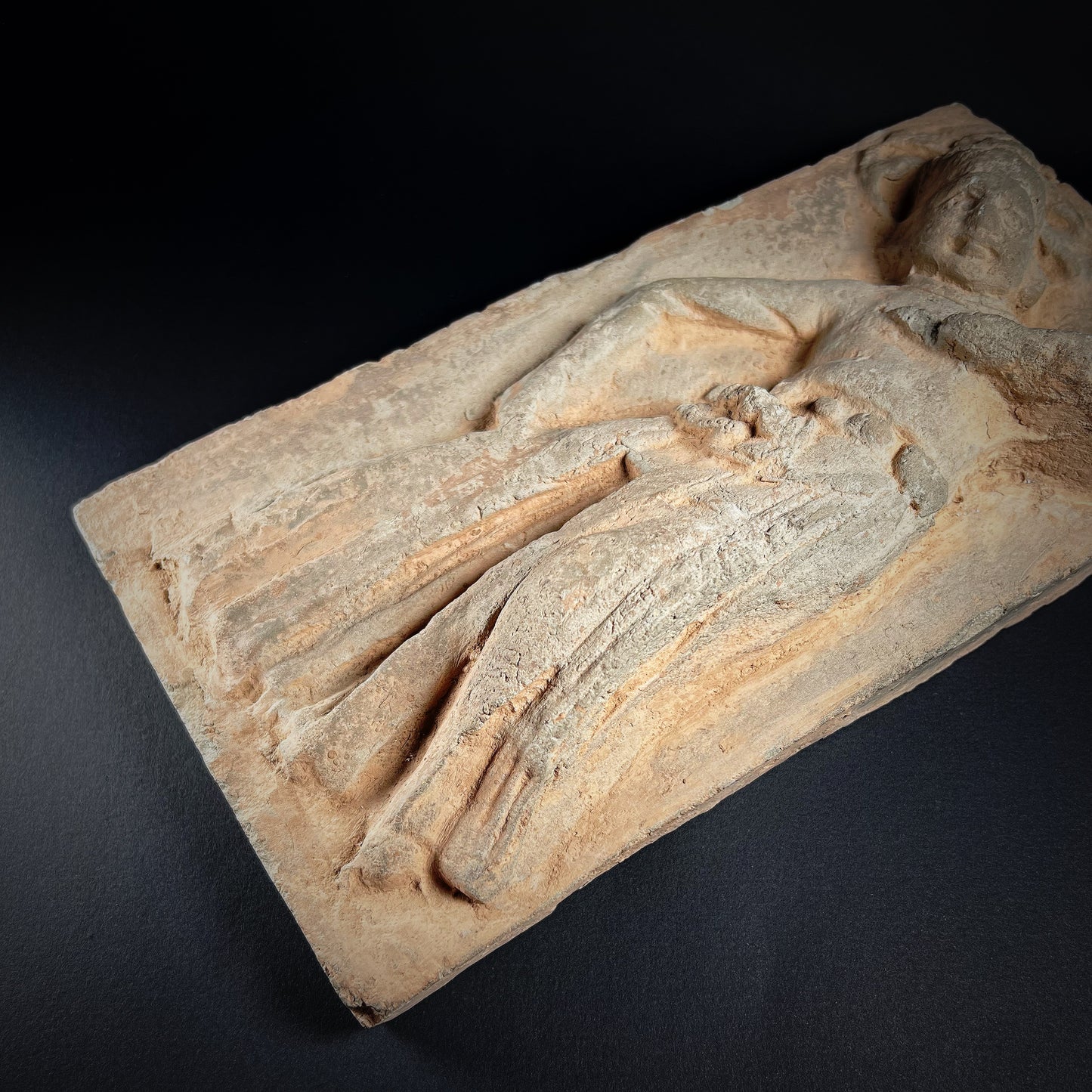 Jin Dynasty Terracotta Brick with Dancer Figure