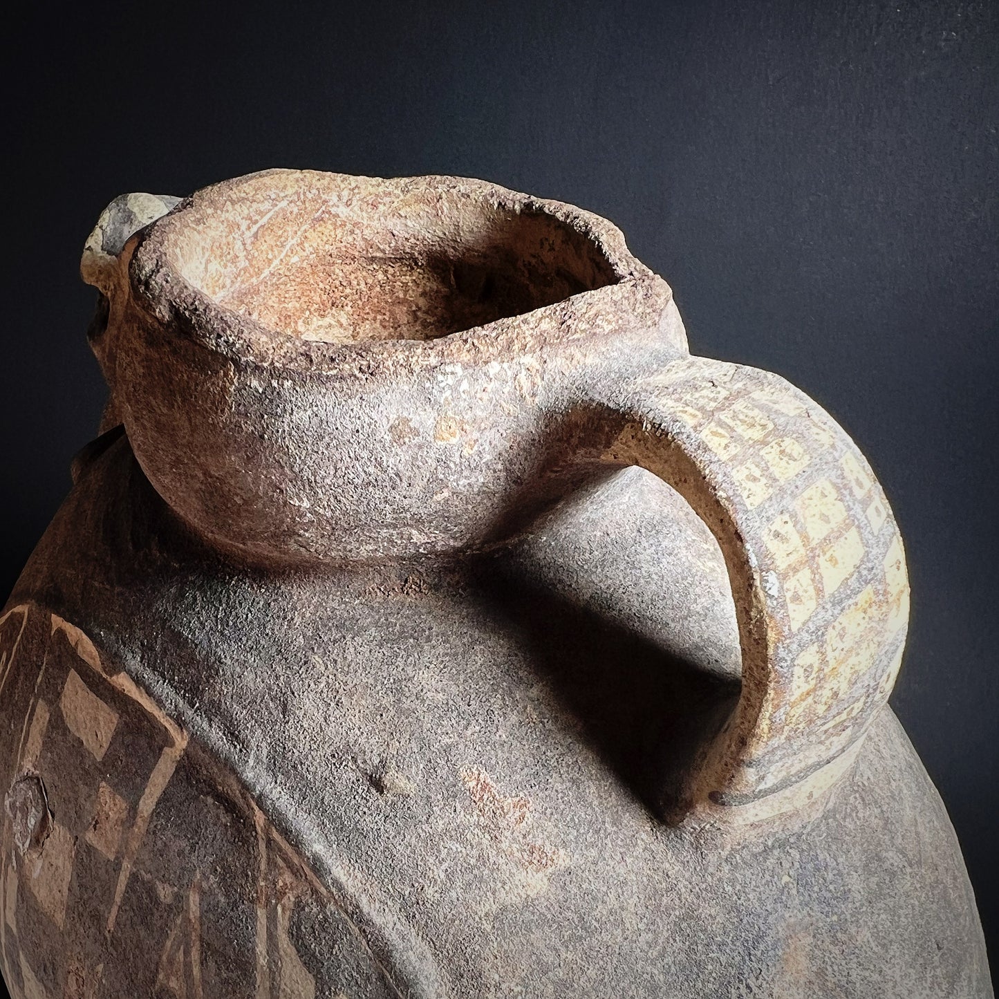 Chancay Pottery Canteen with Monkey