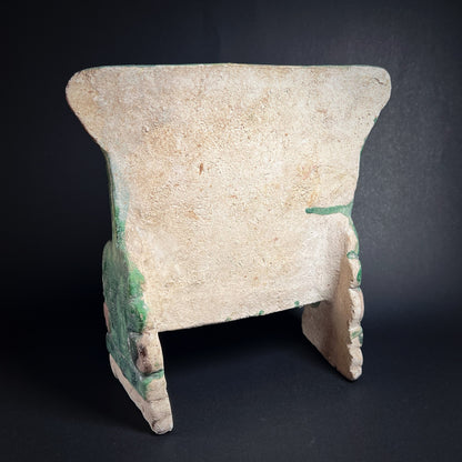Ming Dynasty Green Glazed Pottery Standing Screen