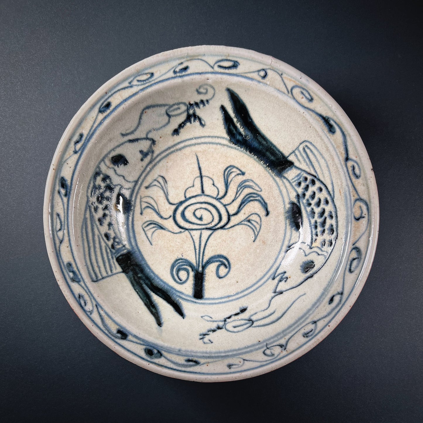 Korean Joseon Dynasty Blue and White Porcelain Bowl