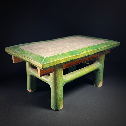 Ming Dynasty Sancai Glazed Pottery Altar Table