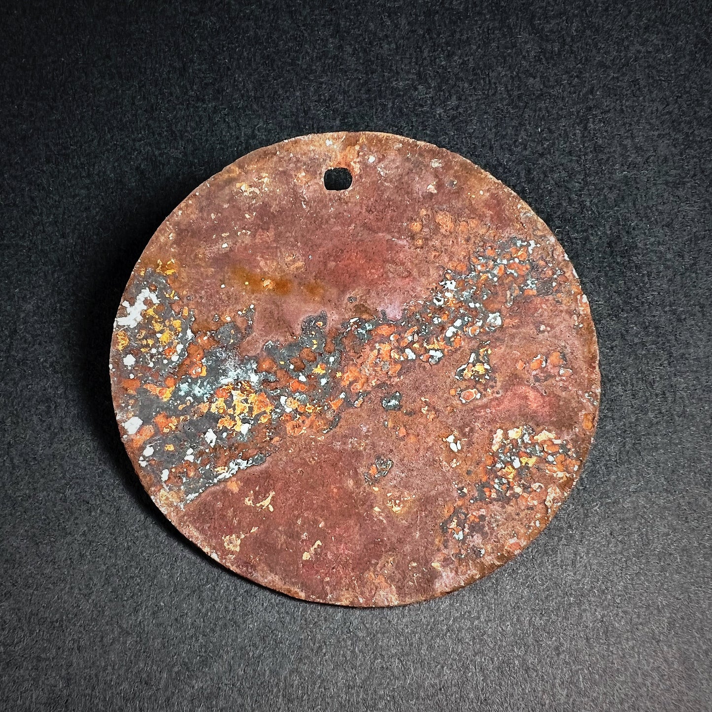 Moche Gilded Copper Alloy Disc Ornament