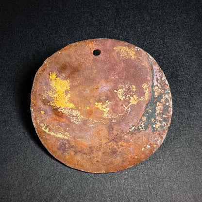 Moche Gilded Copper Alloy Disc Ornament