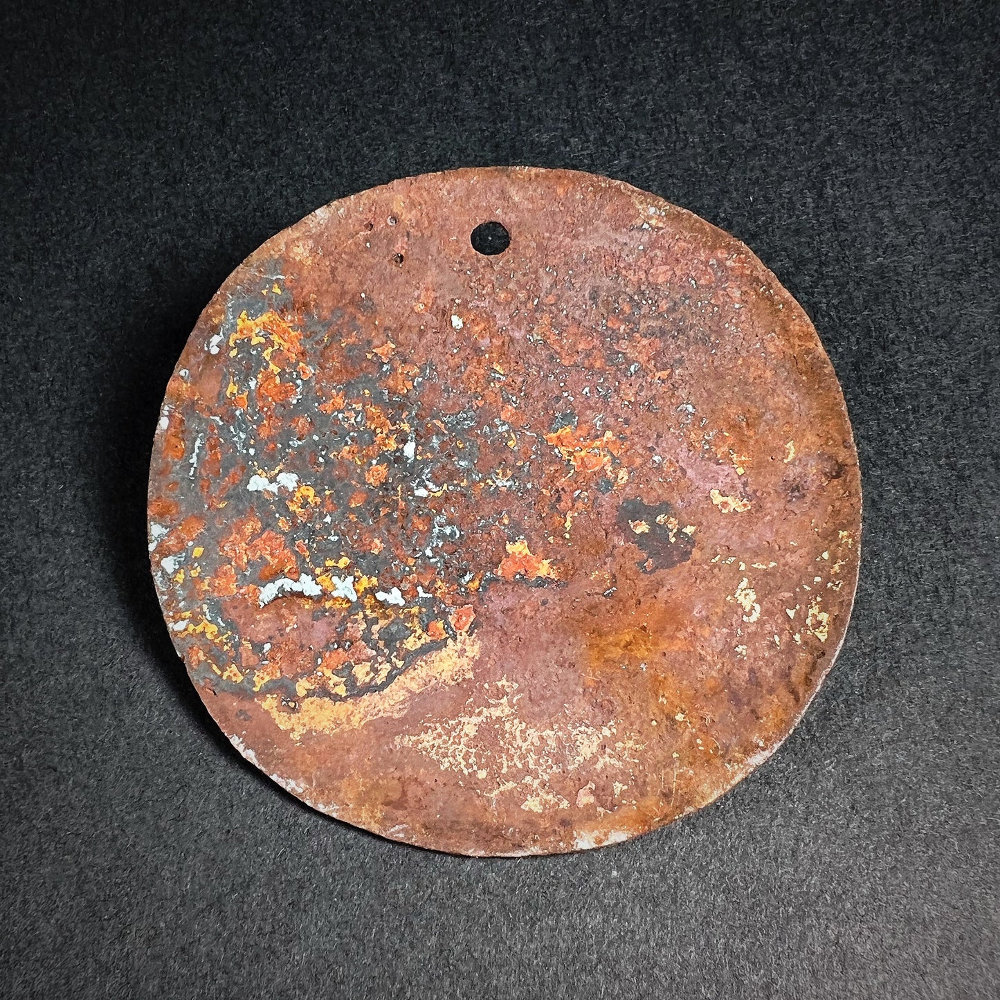 Moche Gilded Copper Alloy Disc Ornament