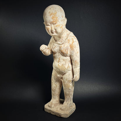 Song Dynasty Pottery Figure of a Boy