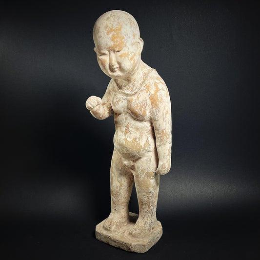 Song Dynasty Pottery Figure of a Boy