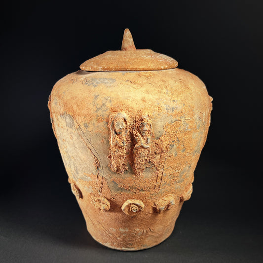 Yuan Dynasty Buddhist Pottery Zodiac Jar