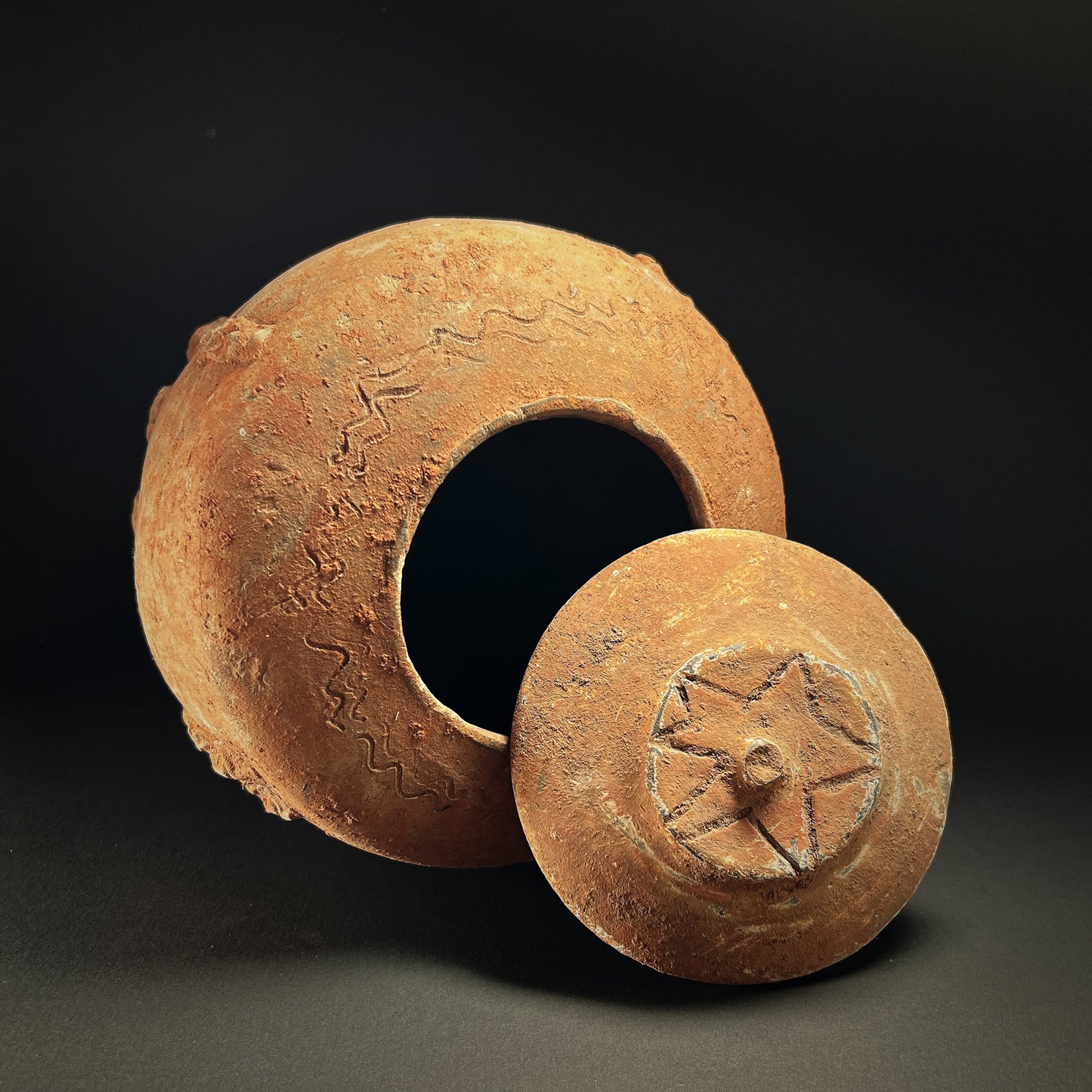 Yuan Dynasty Buddhist Pottery Zodiac Jar