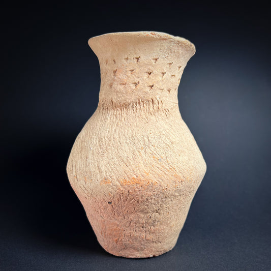 Qijia Culture Cord-Impressed Pottery Jar
