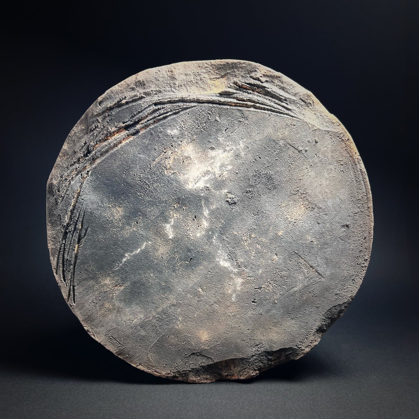 Han Dynasty Style Pottery Roof Eave Tile Fragment