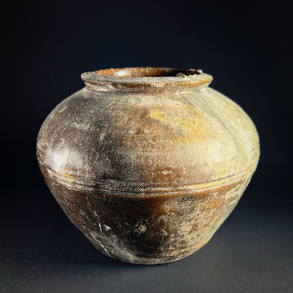 Han Dynasty Lead Green Glazed Pottery Jar