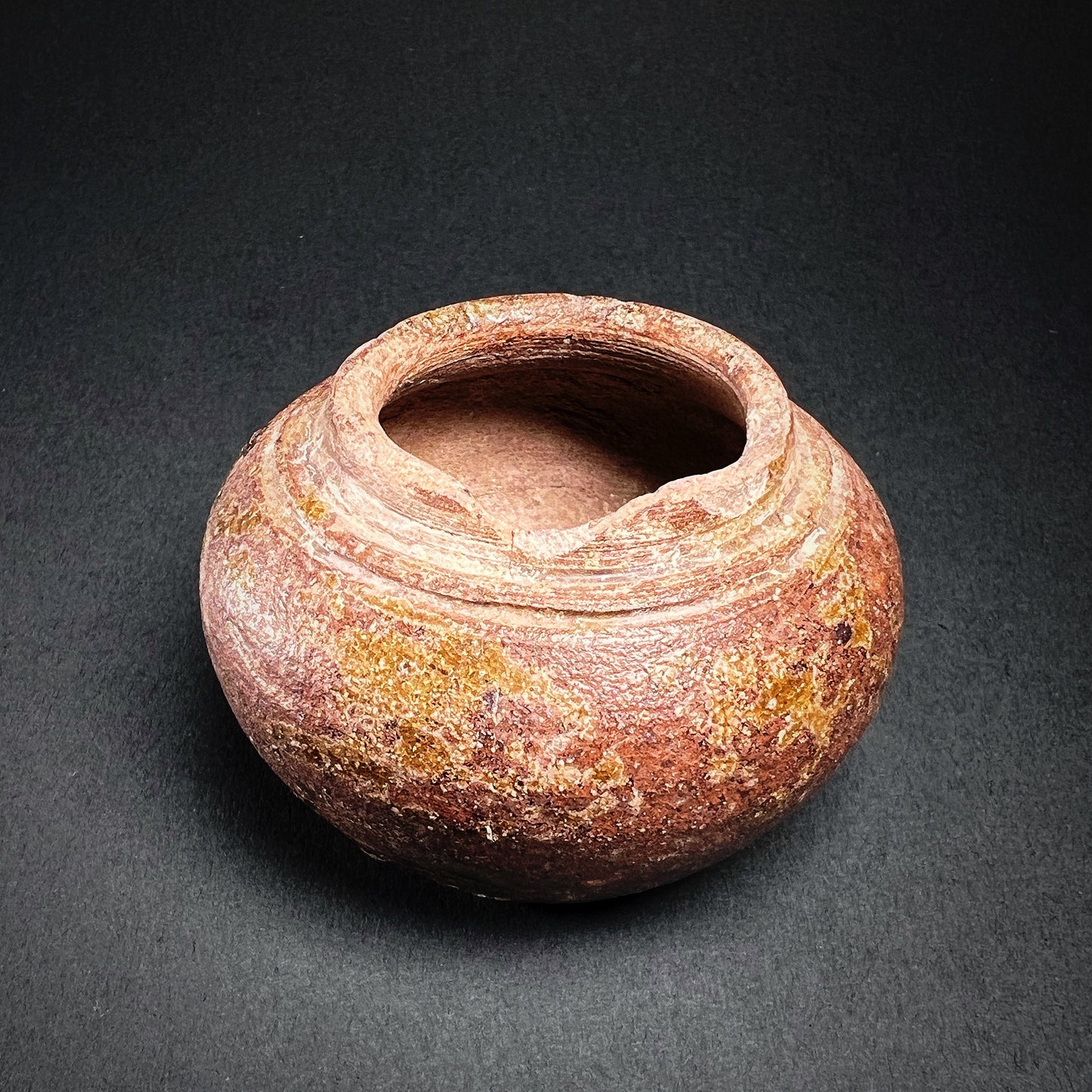 Thai Sawankhalok Brown Glazed Stoneware Vase