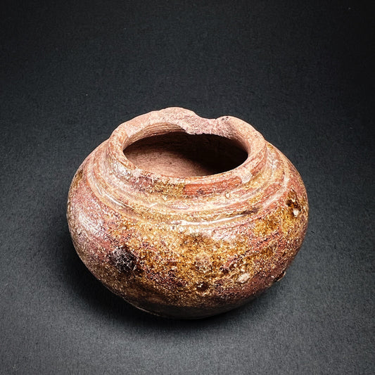 Thai Sawankhalok Brown Glazed Stoneware Vase