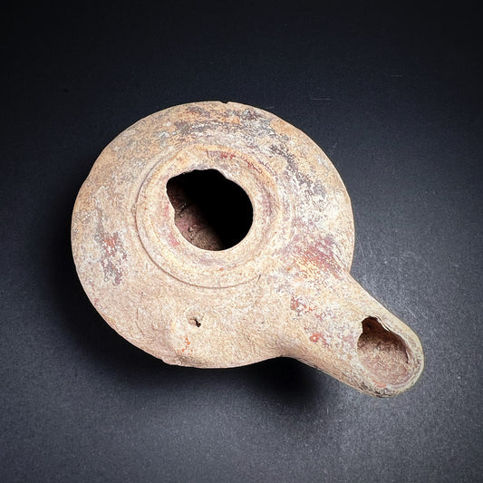 Hellenistic Ptolemaic Period Pottery Oil Lamp