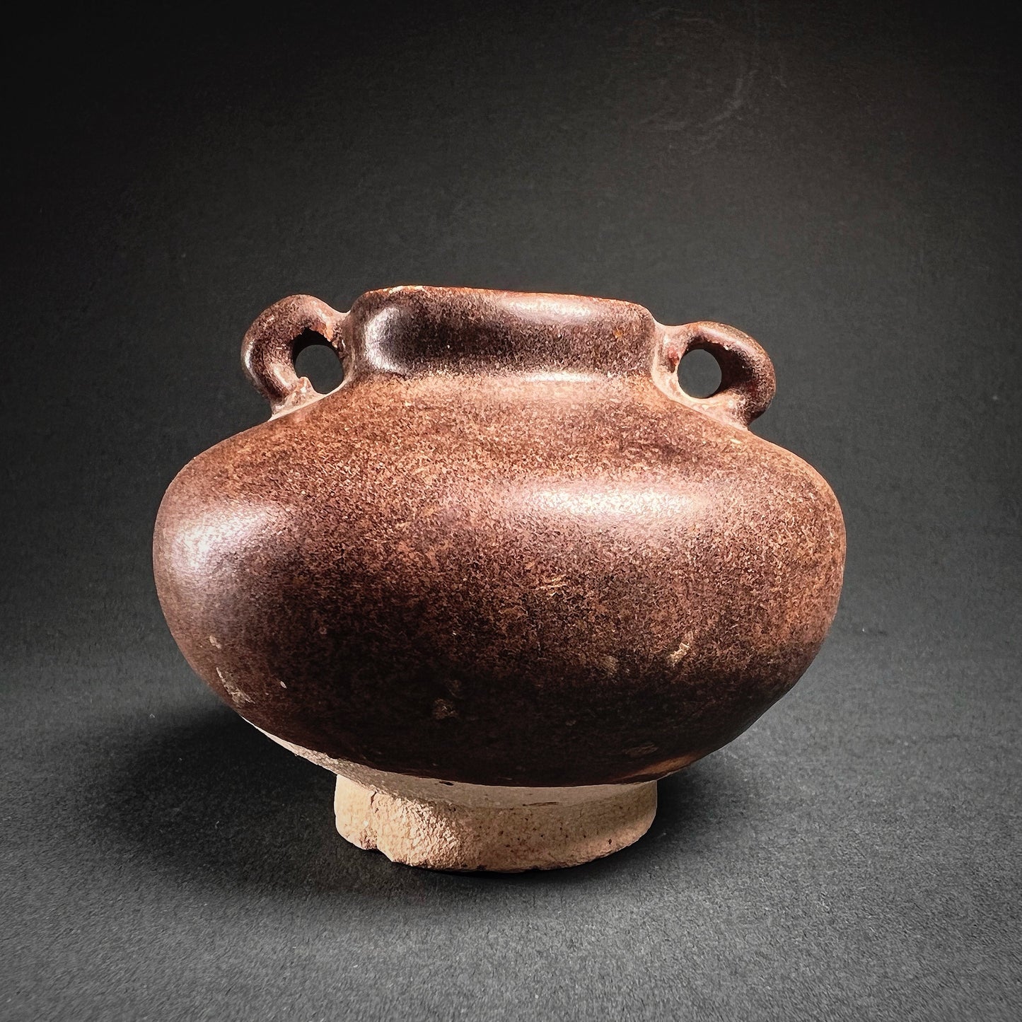 Thai Sawankhalok Brown Glazed Stoneware Jarlet