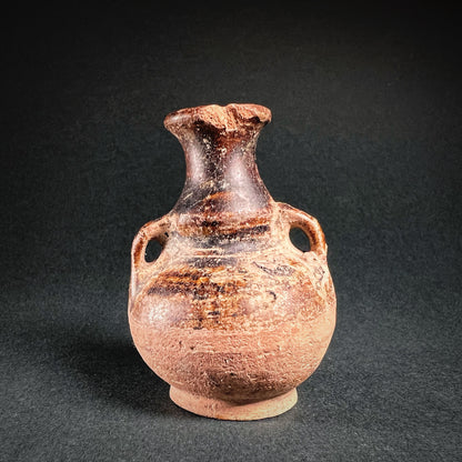 Thai Sawankhalok Brown Glazed Stoneware Mercury Bottle