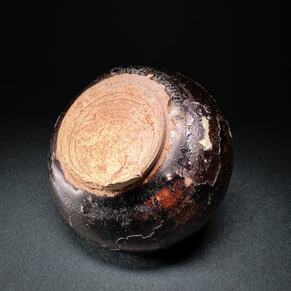 Thai Sawankhalok Brown Glazed Stoneware Vase