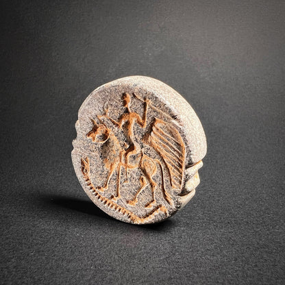 Bactrian Double-Sided Steatite Stamp Seal