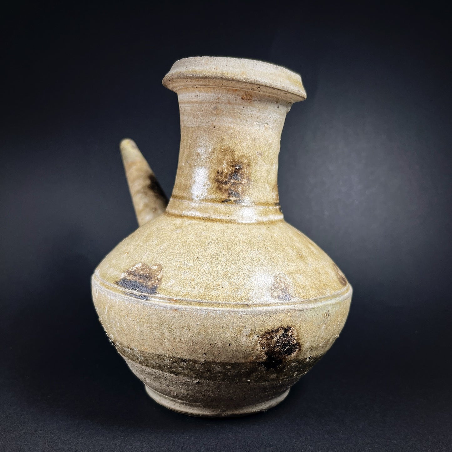 Yuan Dynasty Pale Green Glazed Kendi