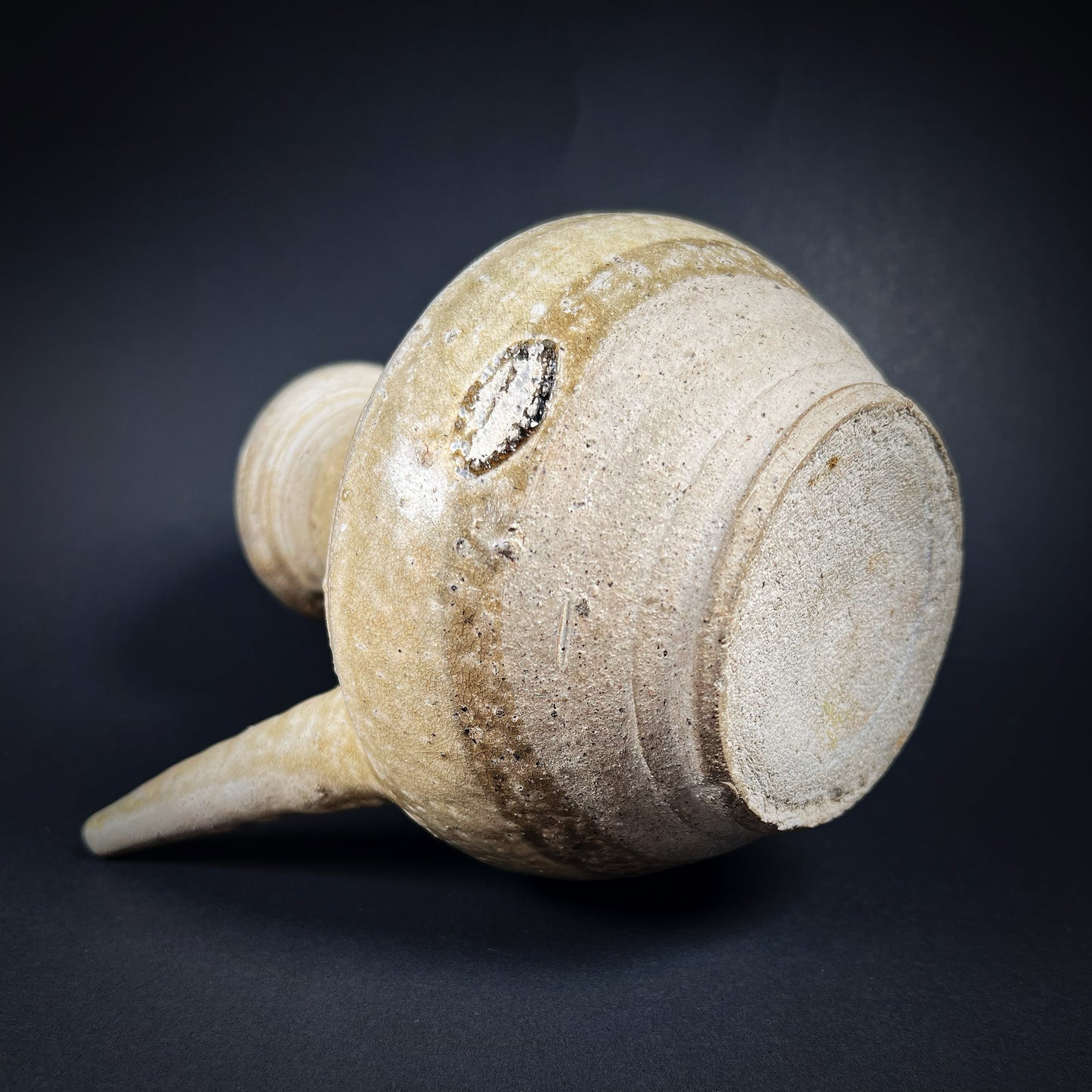 Yuan Dynasty Pale Green Glazed Kendi