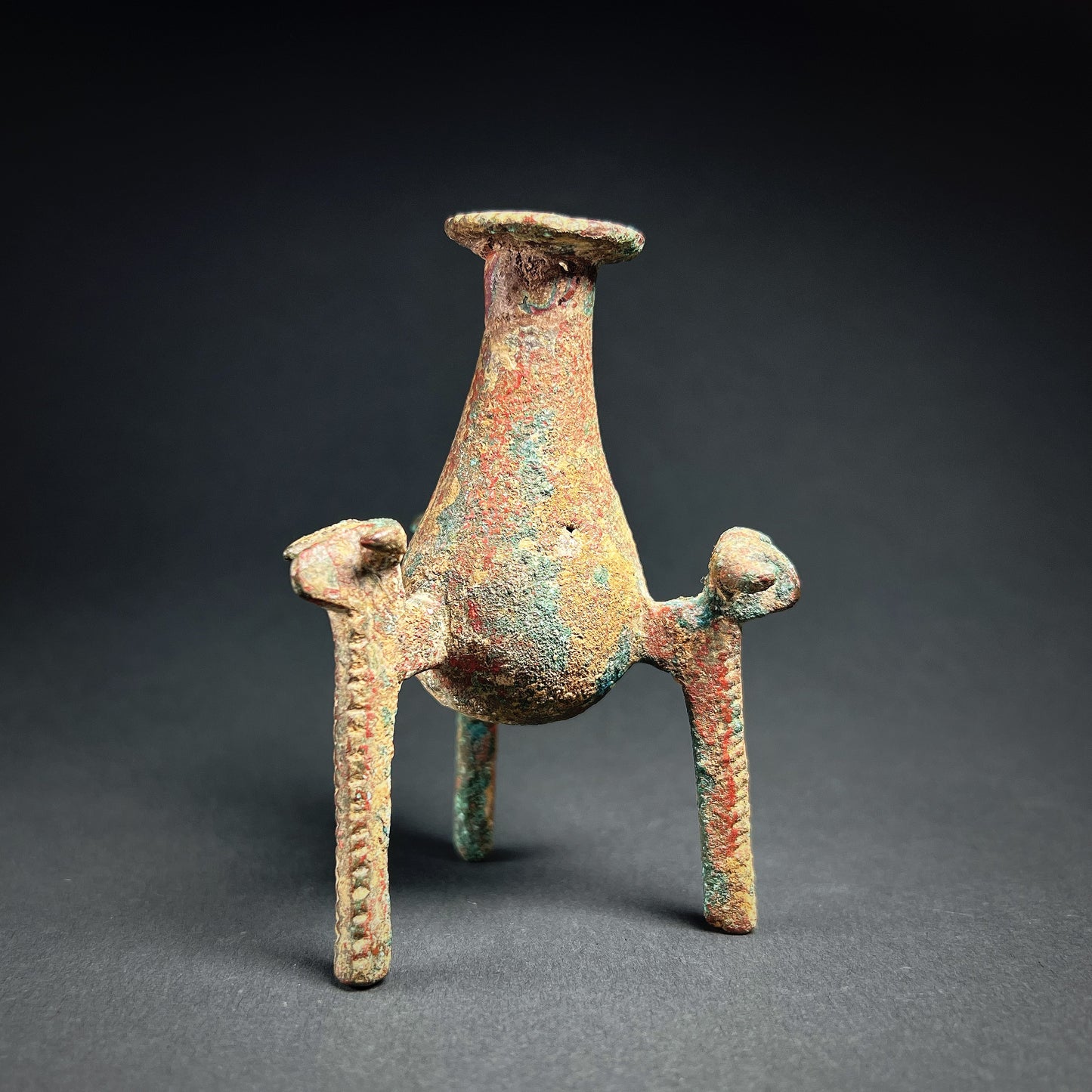 Bactrian Bronze Kohl Container