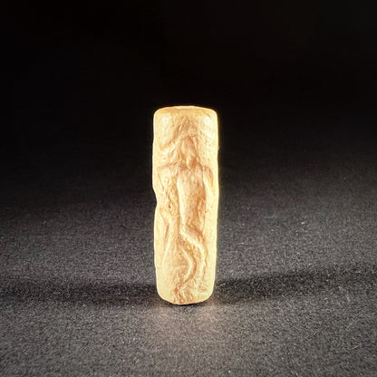 Mesopotamian White Stone Cylinder Seal