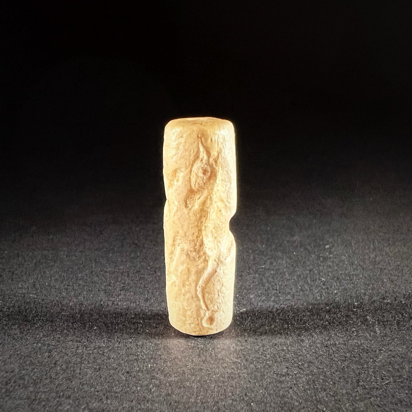 Mesopotamian White Stone Cylinder Seal