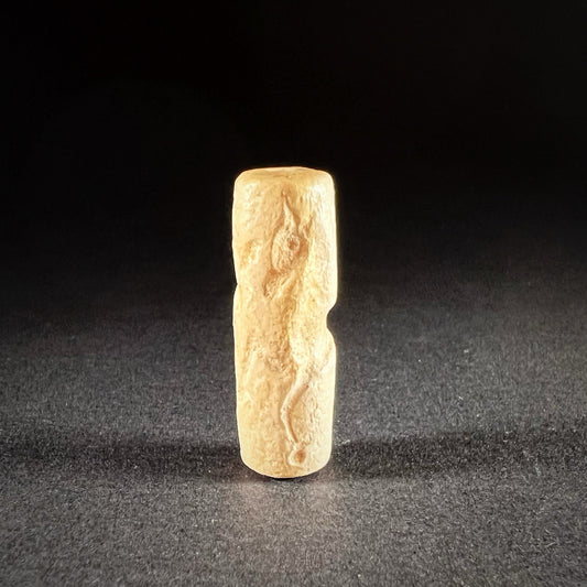 Mesopotamian White Stone Cylinder Seal